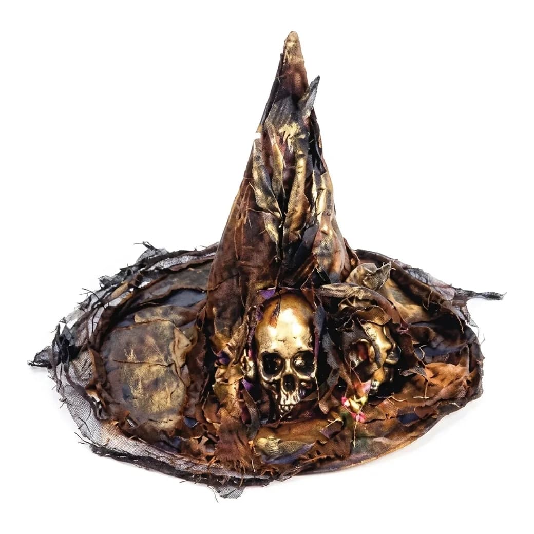 Sombrero bruja calavera 40 cm