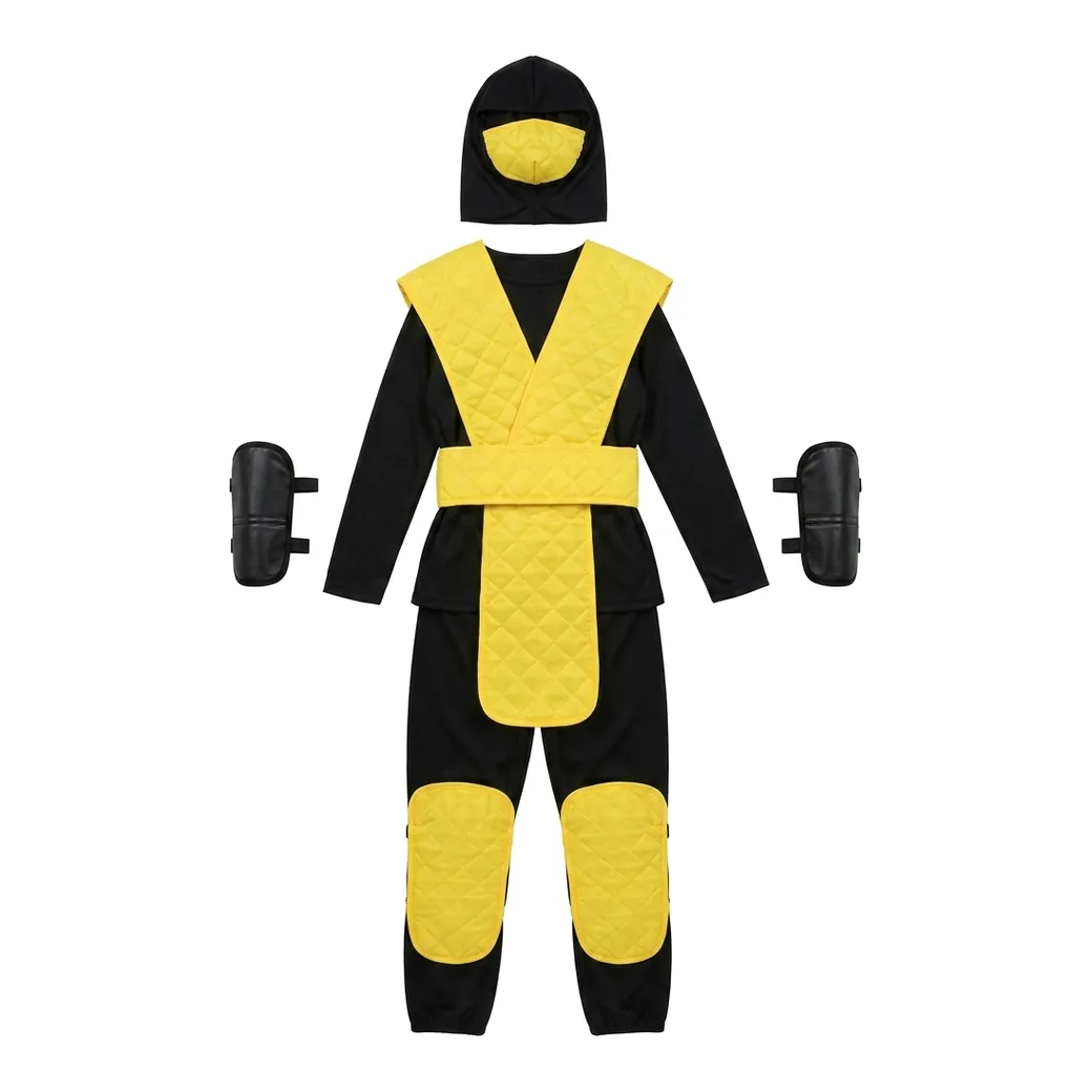 Disfraz de ninja amarillo