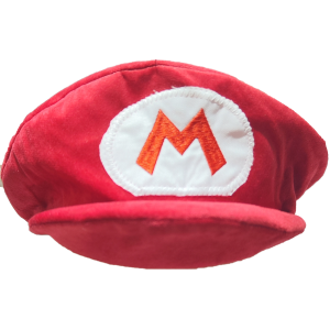 gorro Mario Bros, disfraz Mario, accesorio Mario, gorro videojuegos, disfraz Nintendo.