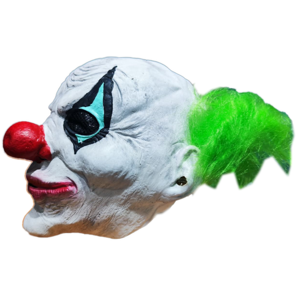 MASCARA PAYASO PELO VERDE ESTILO TWISTED, LATEX - Imagen 2