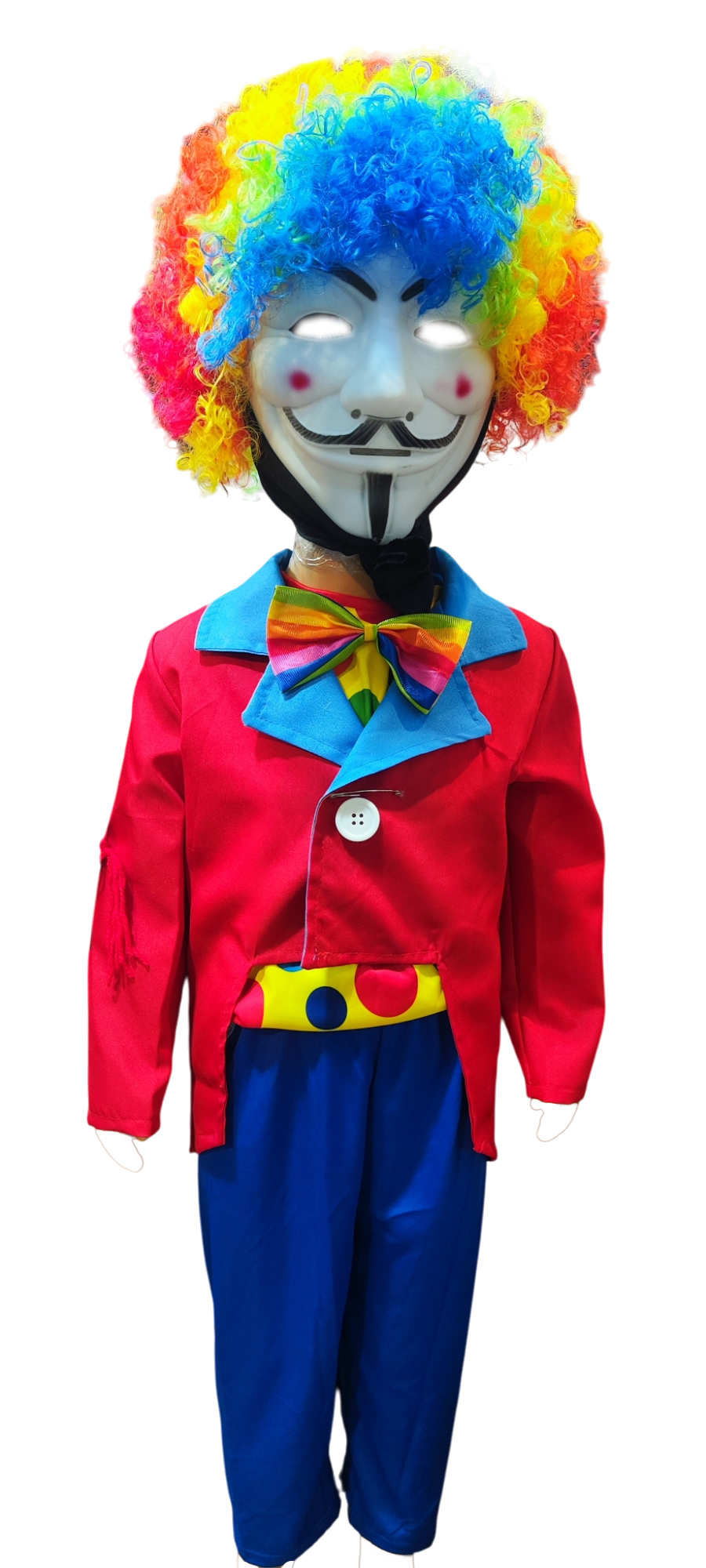 DISFRAZ  PAYASO (INCLUYE PELUCA) 4PCS