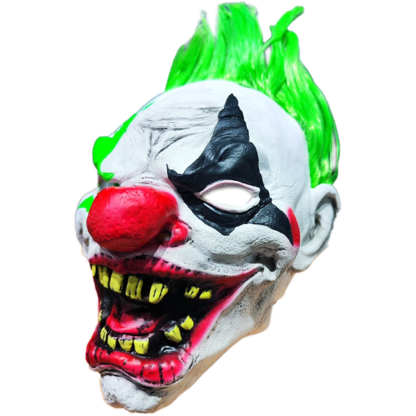 MASCARA PAYASO DIENTES AMARILLOS ESTILO TWISTED METAL, LATEX - Imagen 2