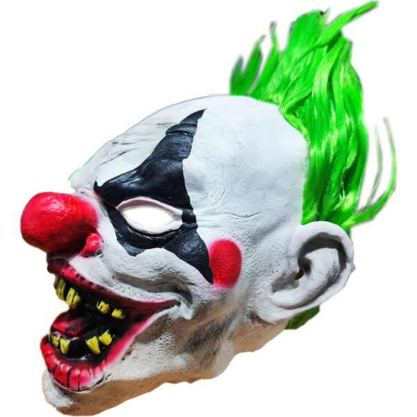 MASCARA PAYASO DIENTES AMARILLOS ESTILO TWISTED METAL, LATEX - Imagen 3